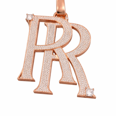 Luxury Gold Initial Charm Pendant