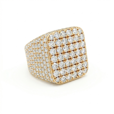 Bold Multi Row Diamond Ring